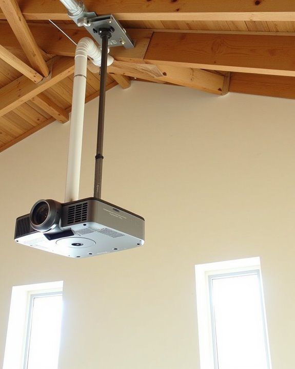 secure stable projector mounting