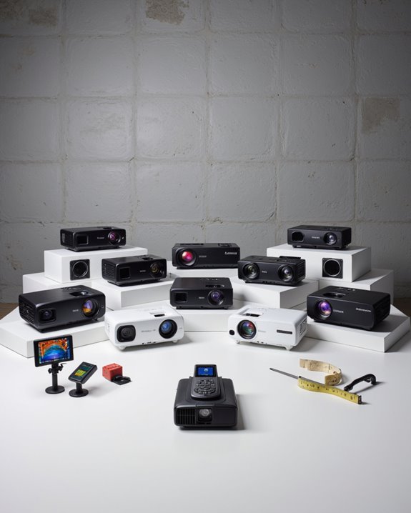 selecting an auto focus projector