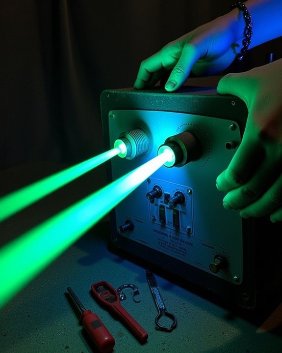 strategic particle projector calibration