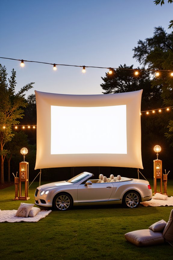 top car projector screens
