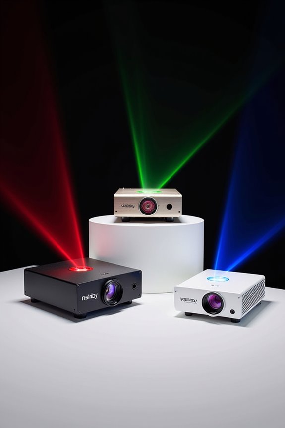 top triple laser projectors