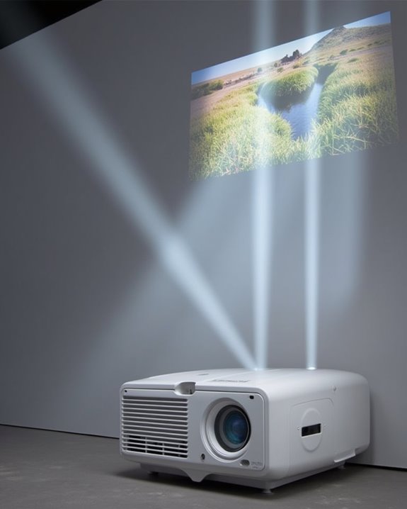 ultra short throw projector