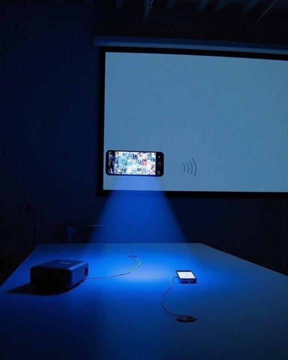 wireless phone to projector